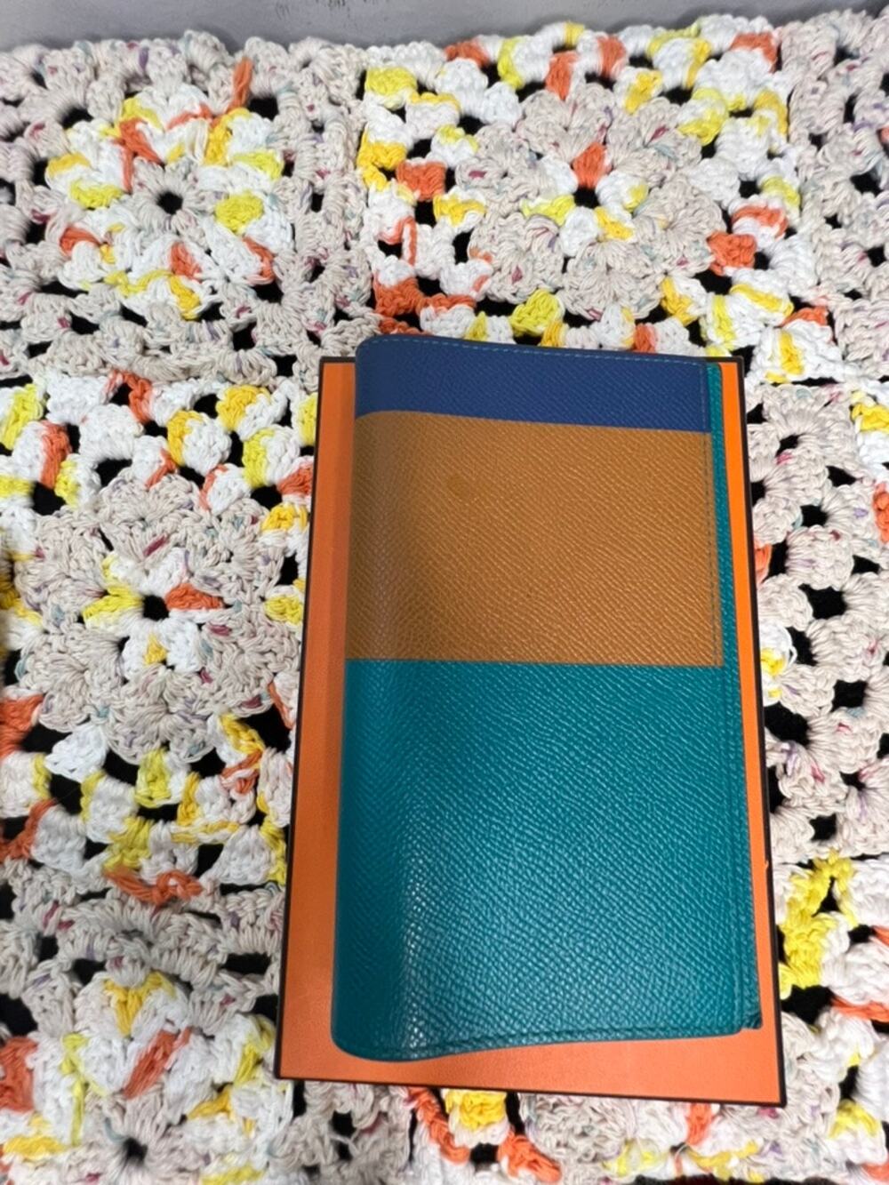 Hermes Vision II Tricolor Epsom Leather Agenda Cover 2016 with Box & COA